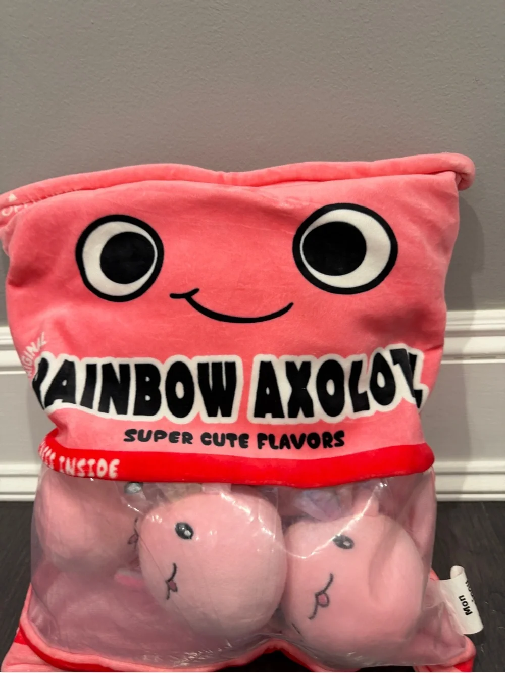 REFAHB Rainbow Axolotl Plush Toy 3 Removable Salamanders Stuffed Plush Kawaii - Picture 5 of 11